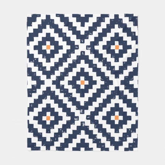 Aztec Navajo Ethnic Seamless Pattern Fleecedecke (Vorderseite)