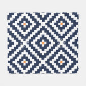 Aztec Navajo Ethnic Seamless Pattern Fleecedecke (Vorderseite (Horizontal))
