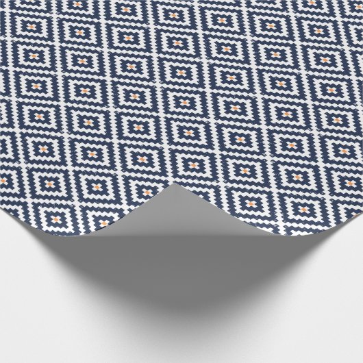 Aztec Navajo Ethnic Seamless Pattern Geschenkpapier (Ecke)