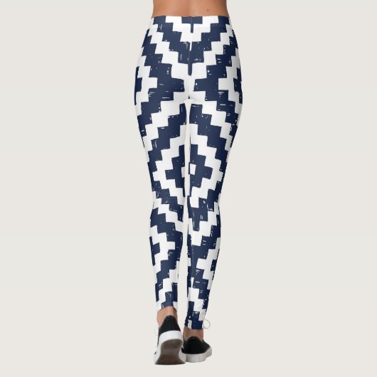 Aztec Navajo Ethnic Seamless Pattern Leggings (Rückseite)