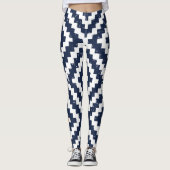 Aztec Navajo Ethnic Seamless Pattern Leggings (Vorderseite)