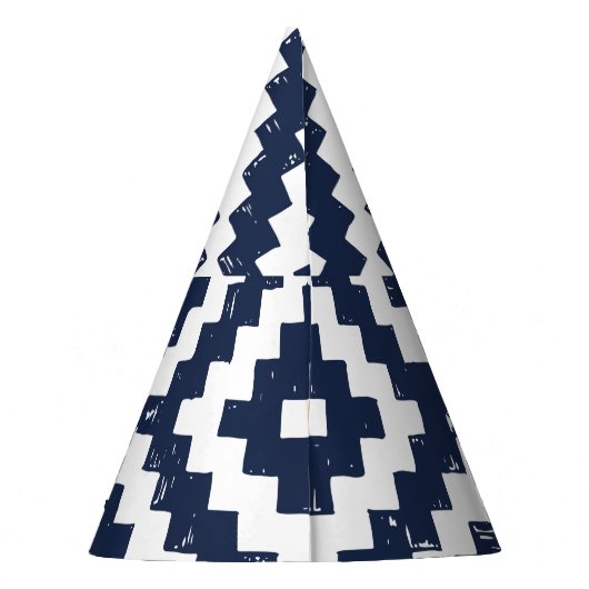 Aztec Navajo Ethnic Seamless Pattern Partyhütchen (Rückseite)