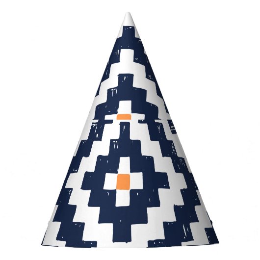 Aztec Navajo Ethnic Seamless Pattern Partyhütchen (Vorderseite)