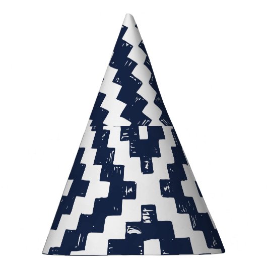 Aztec Navajo Ethnic Seamless Pattern Partyhütchen (Rechts)