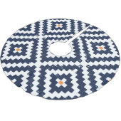 Aztec Navajo Ethnic Seamless Pattern Polyester Weihnachtsbaumdecke (Schrägansicht)