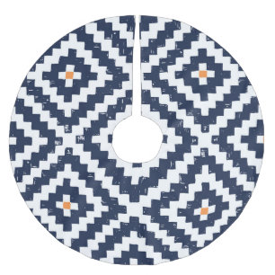 Aztec Navajo Ethnic Seamless Pattern Polyester Weihnachtsbaumdecke
