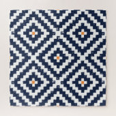 Aztec Navajo Ethnic Seamless Pattern Puzzle (Horizontal)