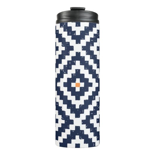 Aztec Navajo Ethnic Seamless Pattern Thermosbecher (Vorderseite)