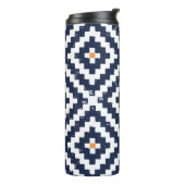 Aztec Navajo Ethnic Seamless Pattern Thermosbecher (Nach links gedreht)