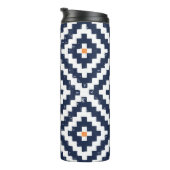 Aztec Navajo Ethnic Seamless Pattern Thermosbecher (Nach rechts gedreht)