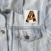 Aztec Navajo Pattern Letter A Button (Beispiel)