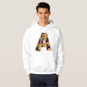 Aztec Navajo Pattern Letter A Hoodie (Vorne ganz)