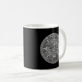 Aztec- oder Maya-Kalender Kaffeetasse (VorderseiteRechts)