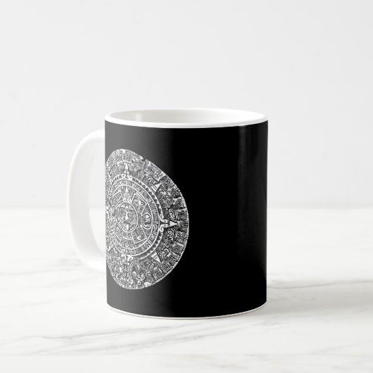 Aztec- oder Maya-Kalender Kaffeetasse (Vorderseite Links)