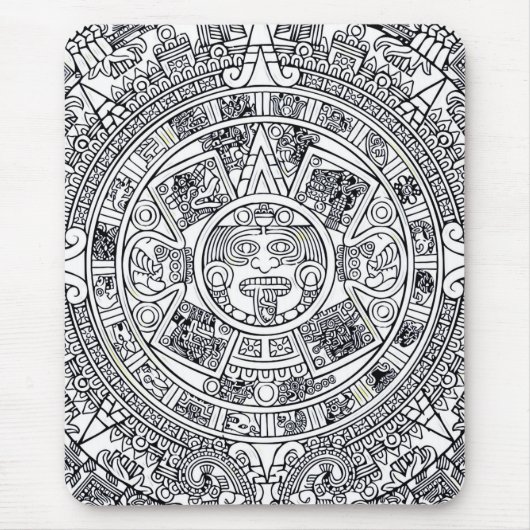 AZTEC ODER MEXICA mexican Mouse Pad Mousepad (Vorne)