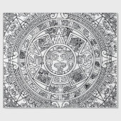 AZTEC oder MEXICA mexican Wrapping Paper Geschenkpapier (Flach)