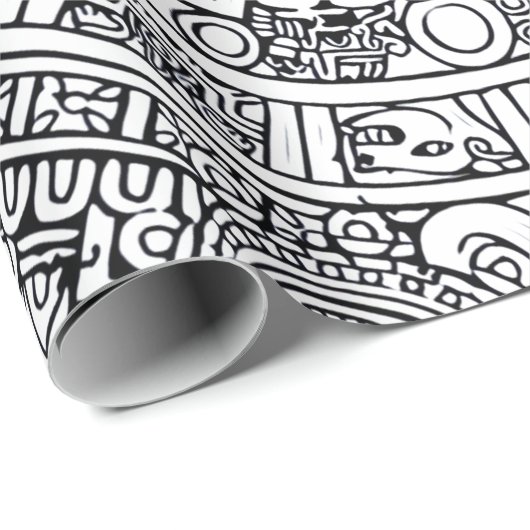 AZTEC oder MEXICA mexican Wrapping Paper Geschenkpapier (Rolleneckpunkt)