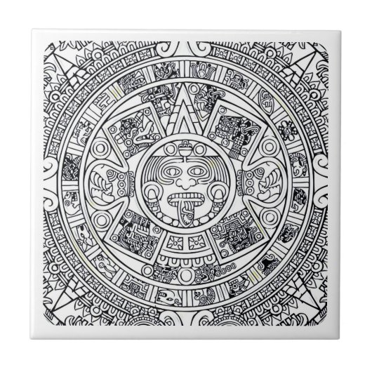 AZTEC ODER MEXIKA mexican, Fliese (Vorderseite)