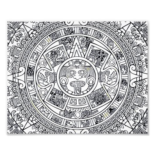 AZTEC ODER MEXIKA mexican Fotodruck (Vorne)