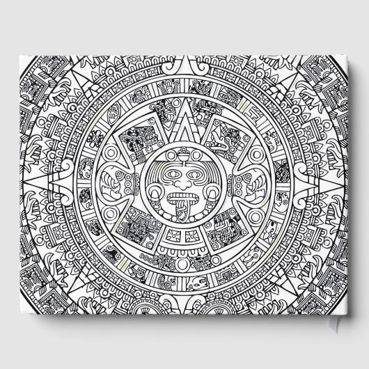 AZTEC ODER MEXIKA mexican Gästebuch (Rückseite)