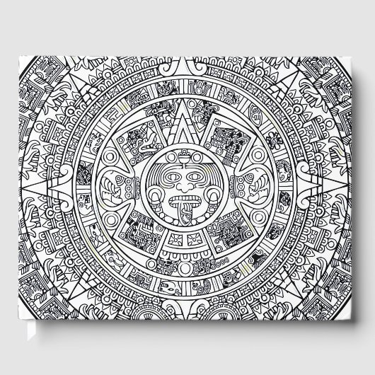 AZTEC ODER MEXIKA mexican Gästebuch (Vorderseite)