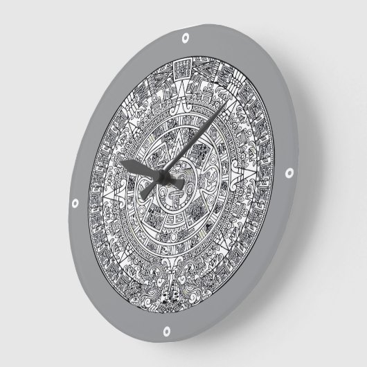 AZTEC ODER MEXIKA mexican Große Wanduhr (Winkel)