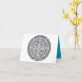 AZTEC ODER MEXIKA mexican Karte (Gelbe Blume)