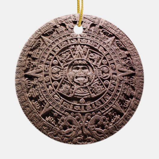 AZTEC ODER MEXIKA mexican, Keramik Ornament (Vorne)
