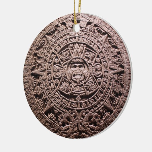 AZTEC ODER MEXIKA mexican, Keramik Ornament (Links)