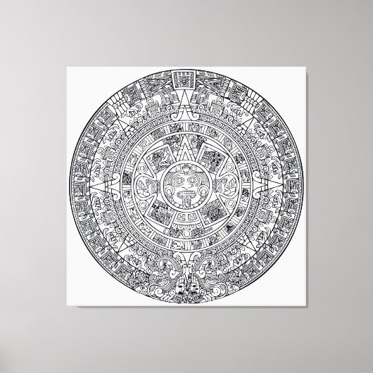 AZTEC ODER MEXIKA mexican Leinwanddruck (Vorderseite)