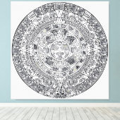 AZTEC ODER MEXIKA mexican Leinwanddruck (Insitu (Holzboden))