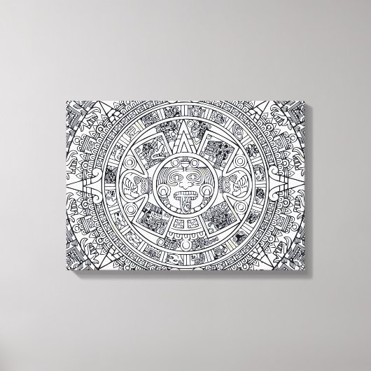 AZTEC ODER MEXIKA mexican Leinwanddruck (Vorderseite)