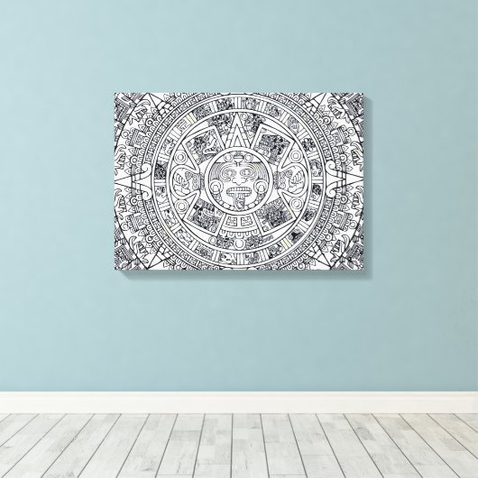 AZTEC ODER MEXIKA mexican Leinwanddruck (Insitu (Holzboden))