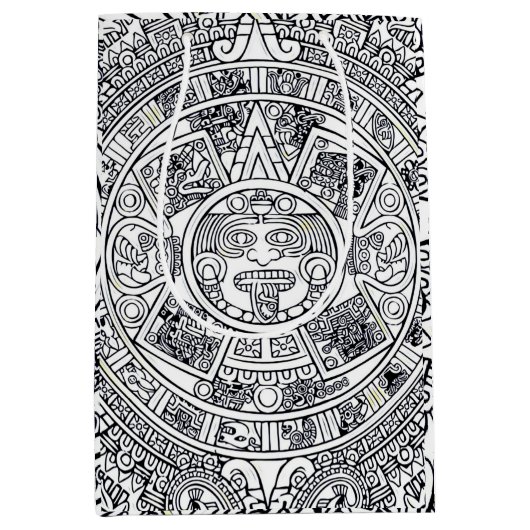 AZTEC ODER MEXIKA mexican Mittlere Geschenktüte (Vorderseite)