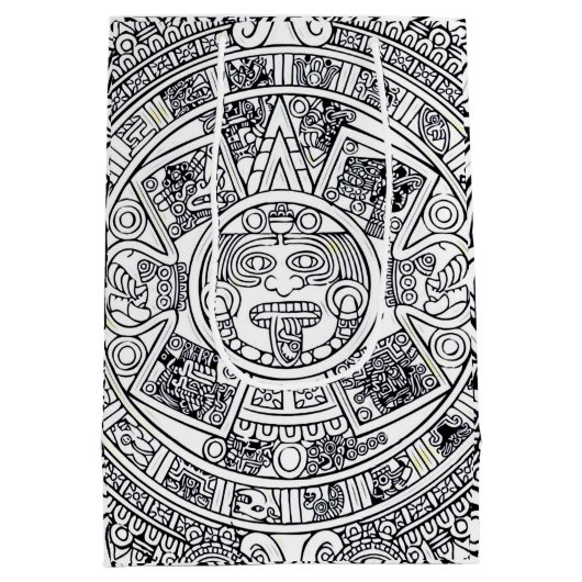 AZTEC ODER MEXIKA mexican Mittlere Geschenktüte (Rückseite)