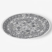 AZTEC ODER MEXIKA mexican Pappteller (Schrägansicht)