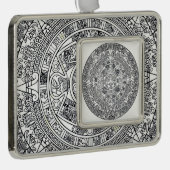 AZTEC ODER MEXIKA mexican Rahmen-Ornament Silber (Rechts)