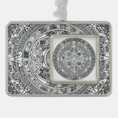 AZTEC ODER MEXIKA mexican Rahmen-Ornament Silber (Vorderseite)