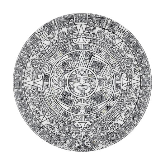 AZTEC ODER MEXIKA mexican Schneidebrett (Vorderseite)