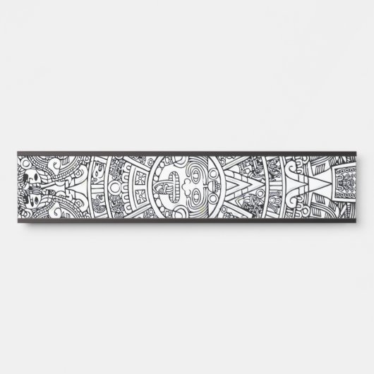 AZTEC ODER MEXIKA mexican Türschild (Vorderseite )