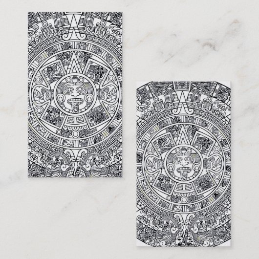 AZTEC ODER MEXIKA mexican Visitenkarte (Vorne/Hinten)