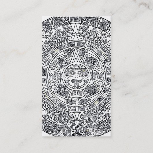 AZTEC ODER MEXIKA mexican Visitenkarte (Rückseite)