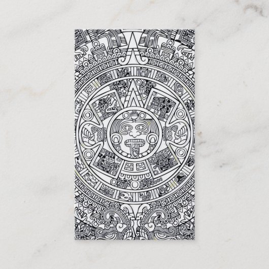 AZTEC ODER MEXIKA mexican Visitenkarte (Vorderseite)