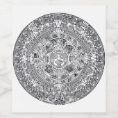 AZTEC ODER MEXIKA mexican Weinetikett (Einzelnes Label)