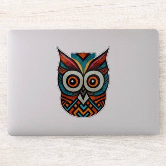 Aztec Owl Aufkleber (Computer)