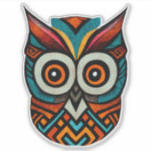 Aztec Owl Aufkleber (Vorderseite)