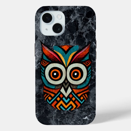 Aztec Owl Case-Mate iPhone Hülle (Rückseite)
