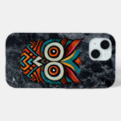 Aztec Owl Case-Mate iPhone Hülle (Rückseite (Horizontal))