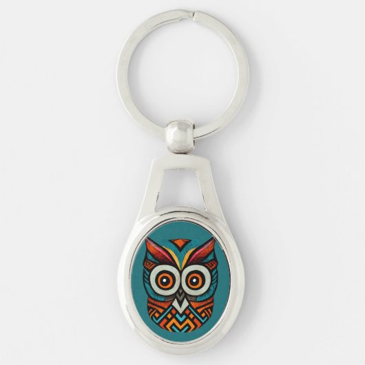 Aztec Owl Schlüsselanhänger (Vorderseite)