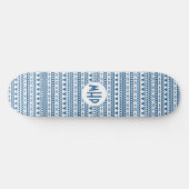 Aztec Pattern benutzerdefinierte Monogramm-Skatebo Skateboard (Horizontal)
